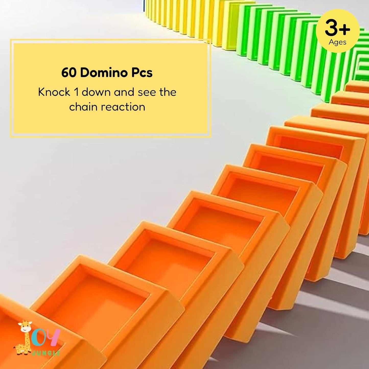 Musical Domino Train Set – Safe Toy That Builds Focus & Fun