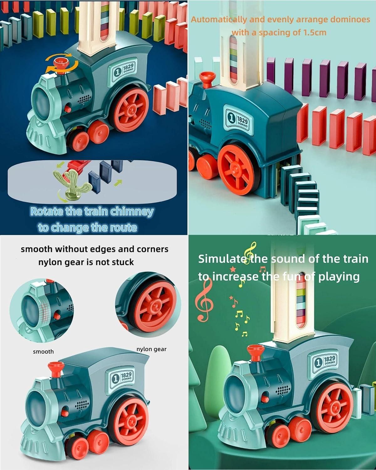 Musical Domino Train Set – Safe Toy That Builds Focus & Fun